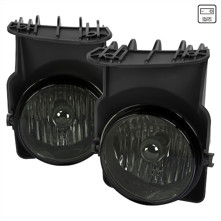 Spec-D Tuning 2003-2006 GMC SIERRA 1500 / 2500 / 2500HD FOG LIGHTS WITH SMOKED LENS, PK  2 LF-SIE03G-HZ